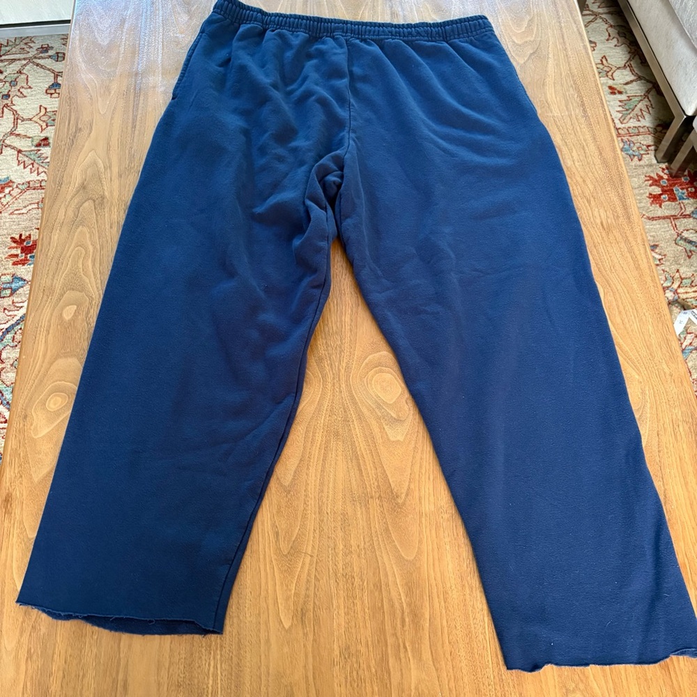 Athletic Works Blue Sweatpants Relaxed Fit Elastic Waists size 2XL
